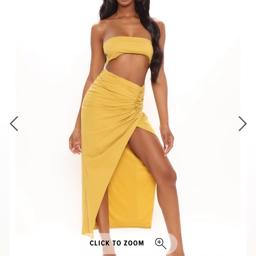 FashionNova All For Fun Maxi Skirt Set
